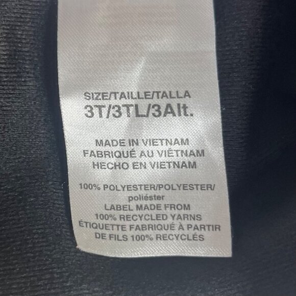 Adidas Track Jacket Boys 3T Black Pockets Front Zip - Picture 7 of 8